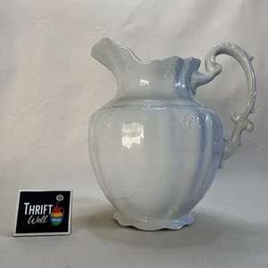 Vintage Royal Ironstone China Johnson Brothers England Krug 11" weiß Cottagecore - Bild 1 von 11