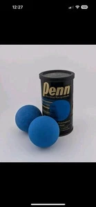 Vintage Racquetballs Penn Ultra Blue Pressureless 2 In Can Racquet Ball - Picture 1 of 2