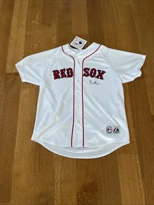 Daisuke Matsuzaka Boston Red Six Signed Majestic Jersey Size Xl. No COA  - Image 1 of 4
