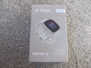 New Fitbit Sense 2 Health + Fitness GPS Smartwatch (Platinum / Lunar White) - Picture 1 of 7