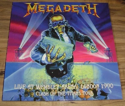 Megadeth "Clash Of The Titans" Black Vinyl Record Metallica Slayer Iron Maiden - Image 1 of 4