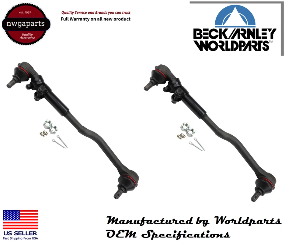 Juego de 2 varillas de amarre delanteras 98-04 Frontier izquierda derecha Beck/Arnley Foto 1 de 4