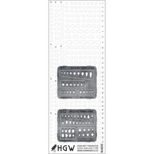 Plantillas de acceso escala 1/32 HGW remaches positivos y plantillas de PE - 322019 - Imagen 1 de 1