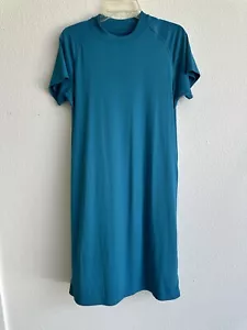 Columbia Damen PFG Tidal T-Shirt Kleid, Größe L, Deep Marine/Light Lime Logo - Bild 1 von 9