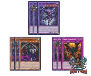 Yugioh! Evil HERO Darkest Knight Infernal Rider Dark Supremacy Deck SUDA NM - Picture 1 of 1