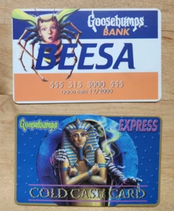 Rare Goosebumps Beesa (Visa) & Express Cold Cash Card Faux Credit Cards Mummy - Picture 1 of 5