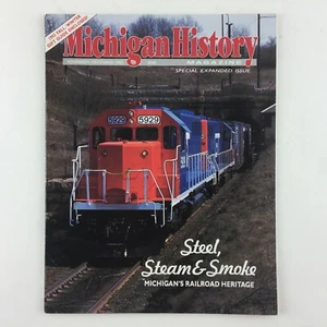 Revista Michigan History Steel Steam Smoke Railroad Heritage 1993 - Imagen 1 de 11