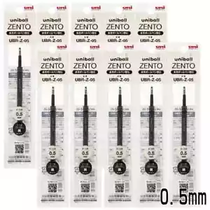 Mitsubishi Pencil uniball ZENTO Refill 0.5mm Black Ink 10 pieces NEW Japan - Picture 1 of 1