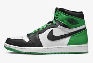 FD1437-031 Nike GS Air Jordan 1 Retro High OG Celtics Black and Lucky Green