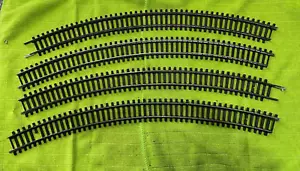 4x HORNBY TRIANG R607 00 calibre 45 grados doble curva arco piezas de pista vintage - Imagen 1 de 7