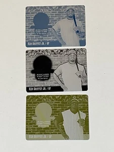 Griffey Jr 2006 UD SPX  1/1, 3-Matching Printing Plates ONE OF ONE #XI-KG - Picture 1 of 3