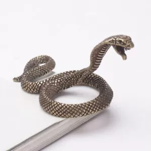 Attracting Wealth Desktop Ornaments Tea Pets Snake Statue Miniature Figurines - Picture 1 of 7
