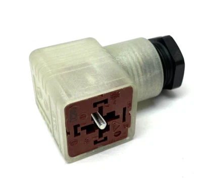 Conector DIN Belden Hirschmann GDM21FA-D24-10D acoplable en campo forma A de 3 pines Foto 1 de 4