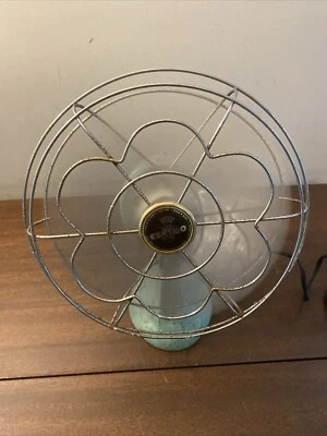 Vintage Bersted Mfg. Eskimo Model 1100R- 4 Blade Fan Cast Iron Teel Base - Image 1 of 4