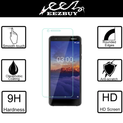 Premium Real Tempered Glass Screen Protector Cover Film Guard For Nokia 3.1 - Image 1 of 4