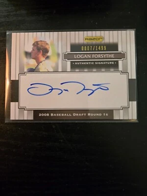 2008 Razor Signature Series /1499 Logan Forsythe #173 Auto RC Autograph - Image 1 of 2