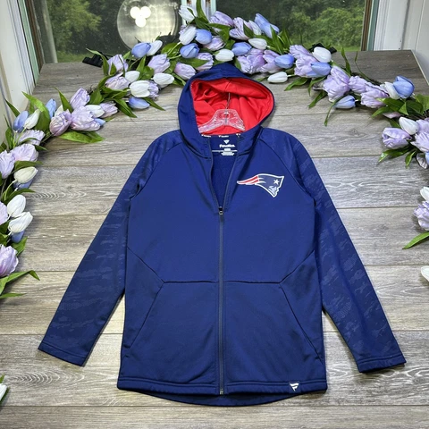 New England Patriots Jacket Size Small Men Fanatics Sweatshirt NFL Football Cover