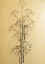 Mid Century Modern C Jere Mixed Metal Elm Tree Wall Sculpture 82 Art Modernist