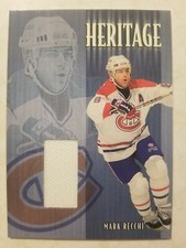 2001-02 Be A Player Update Heritage Jersey Mark Recchi #H-23 Montreal Canadiens