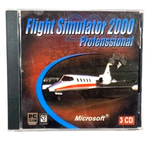 Flight Simulator 2000 Professional Microsoft (PC) Jewel Case RARE - Picture 1 of 2