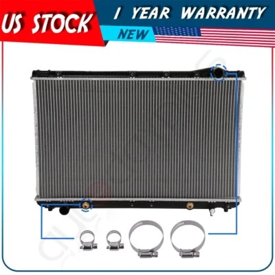 Radiador para Toyota Avalon 1995-1996 Lexus ES300 con 4 piezas abrazaderas de manguera de aceite 1746 Foto 1 de 4