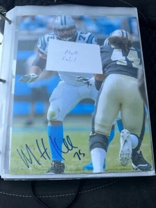 Matt Kalil Vikings Panthers signed FOOTBALL 8x10 Foto - Bild 1 von 1