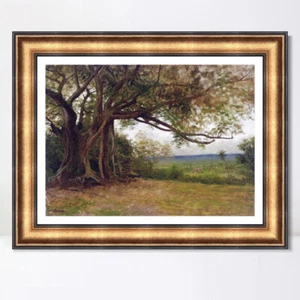 Gerahmtes Leinwandbild Giclée-Druck Die Bäume von Albert Bierstadt Wandbild - Bild 1 von 16