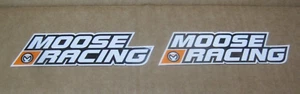 Pegatina/calcomanía 2 Moose Racing 6"x1.75"" NUEVO atv motocross utilitario división de barro - Imagen 1 de 1