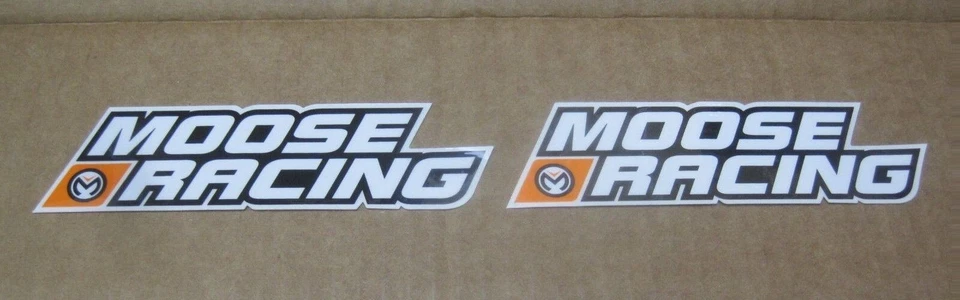 2 Moose Racing 6"x1.75" sticker/decal NEW atv motocross utility mud division  - Image 1 of 1