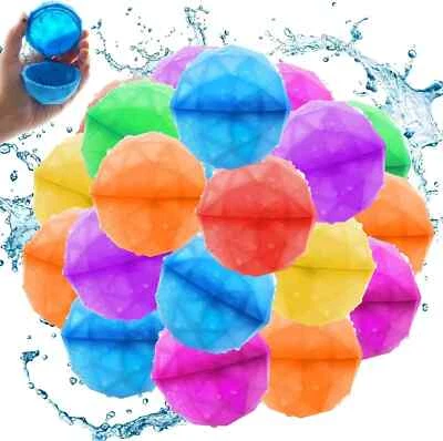 Reusable Water Bombs Summer Water Toy Assorted Colours Pack of 28 - Image 1 of 4