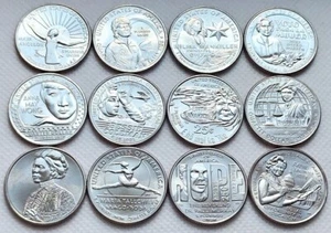 USA 12 coins set 2022-2024 America Women mint P (#9848) - Picture 1 of 2