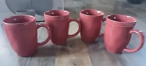 4 Rachel Ray Cucina Rot Kaffee Tee Tassen - Bild 1 von 8