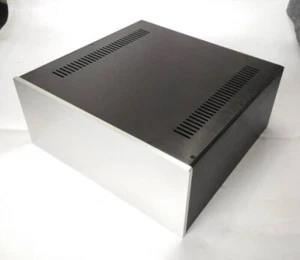 Aluminum Chassis DIY HiFi Amplifier Shell Big PSU DAC Case W430 H180 D410mm - Picture 1 of 4