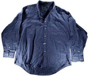 Men's Embassy Row Long Sleeve Blue Polka Dot Dress Shirt Size 17" 34/35 - Picture 1 of 9