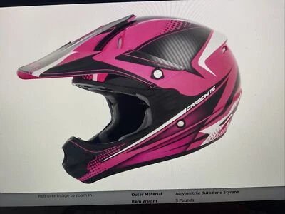 Casco Cyber UX-23 ROSA/NEGRO CABONITE ADULTO TALLA X-LARGE MX MOTO TODOTERRENO Foto 1 de 2