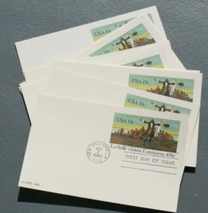 1982 La SALLE CLAIMS LOUISIANA FIRSY DAY of ISSUE POSTCARDS (10) *NEW ORLEANS* - Picture 1 of 1