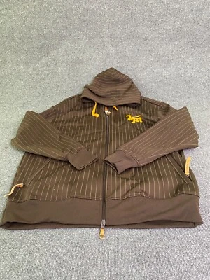 Sudadera con Capucha Live Mechanics Bien Establecida Cremallera Peso Pesado Marrón Para Hombre Talla XXL Foto 1 de 4