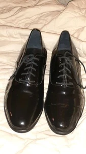 Mario Bruni Mens Black Gloss Dress Shoe Size 7 W - Picture 1 of 7