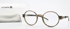 IC! BERLIN Brille Ronny S. Bronze Rund Taupe Rauch Matt Acetat Ultraleicht M - Bild 1 von 8