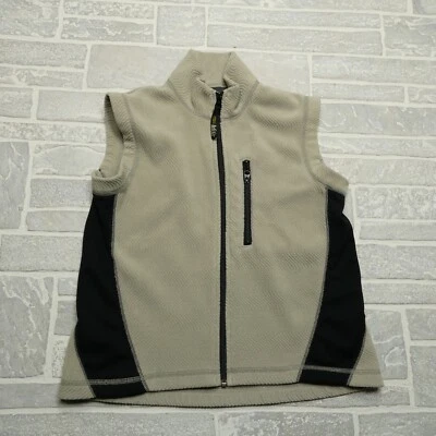 Chaleco polar REI vintage para mujer pequeño gris texturizado bolsillos con cremallera completa hecho en EE. UU. Foto 1 de 4