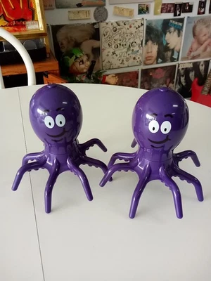 Masajeador corporal vintage de pulpo púrpura de la década de 1990 solo 1 funcionando Foto 1 de 4