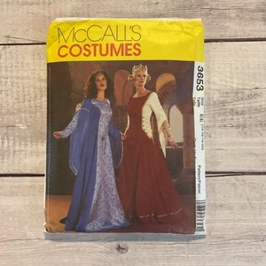 McCalls 3653 Sewing Pattern Medieval Renaissance Gown Dress Sz 14-20 UNCUT - Picture 1 of 4