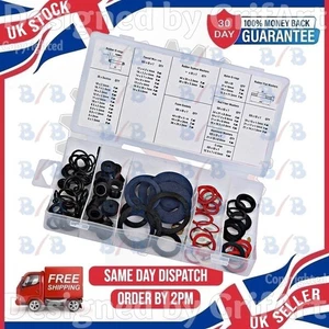 KIT DE REPARACIÓN DE FIBRA DE SELLO DE GRIFO VÁLVULA DE BOLA PLOMEROS SURTIDO ARANDELA ANILLO GRIFO 125 PIEZAS - Imagen 1 de 4