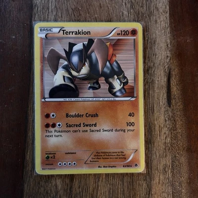 Terrakion 63/98 Holo Rare Emerging Powers LP Pokémon TCG - Image 1 of 2