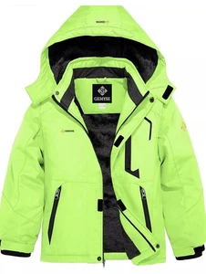 GEMYSE Boy's Winter Waterproof Ski Jacket Mountain Windproof Fleece Coat 10-12Y - Picture 1 of 3