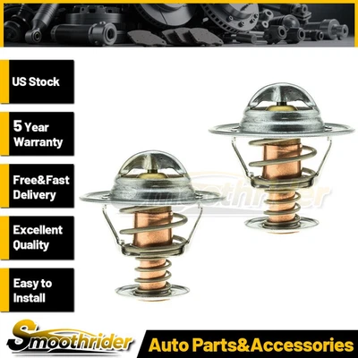 Gates 2pcs Engine Coolant Thermostat For Jaguar XJS 1976-1989 1990 1991 1992 - Image 1 of 4