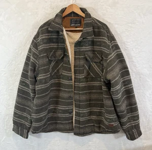 Jachs New York Hemdjacke Shacket Wollmischung Sherpa gefüttert grün XXL - Bild 1 von 11