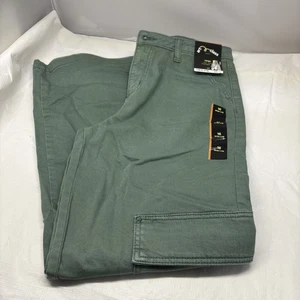 Art Class Brand Cargo Mid Rise Pants Size 16 Wide Leg Girls In Green (B42 - Picture 1 of 16