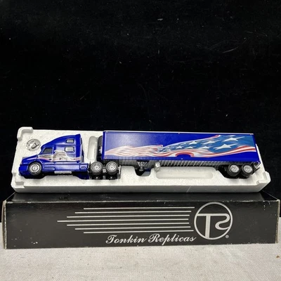 Tonkin Replicas Die Cast Truck And Trailer Volvo 770 Patriotic Graphics - Image 1 of 4