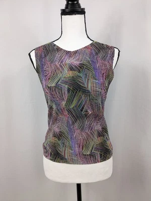 Camiseta sin mangas Y2K multicolor palomitas de maíz arrugadas de colección Fairy años 2000 90 Cyber A073 Foto 1 de 4